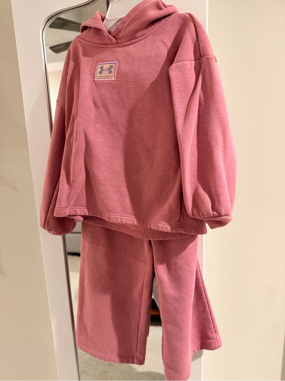 Under Armour Dusty Rose Kids Hoodie and Joggers Set